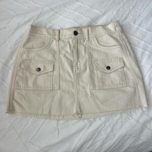 Aerie summer cargo skirt with stretchy waistband